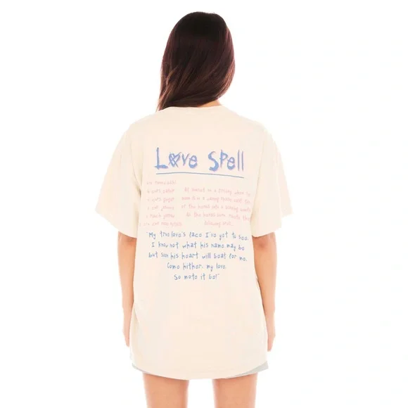 NWT Basic Pleasure Mode Hole Love Spell Tee Sz US 4, 6 - Picture 2 of 11
